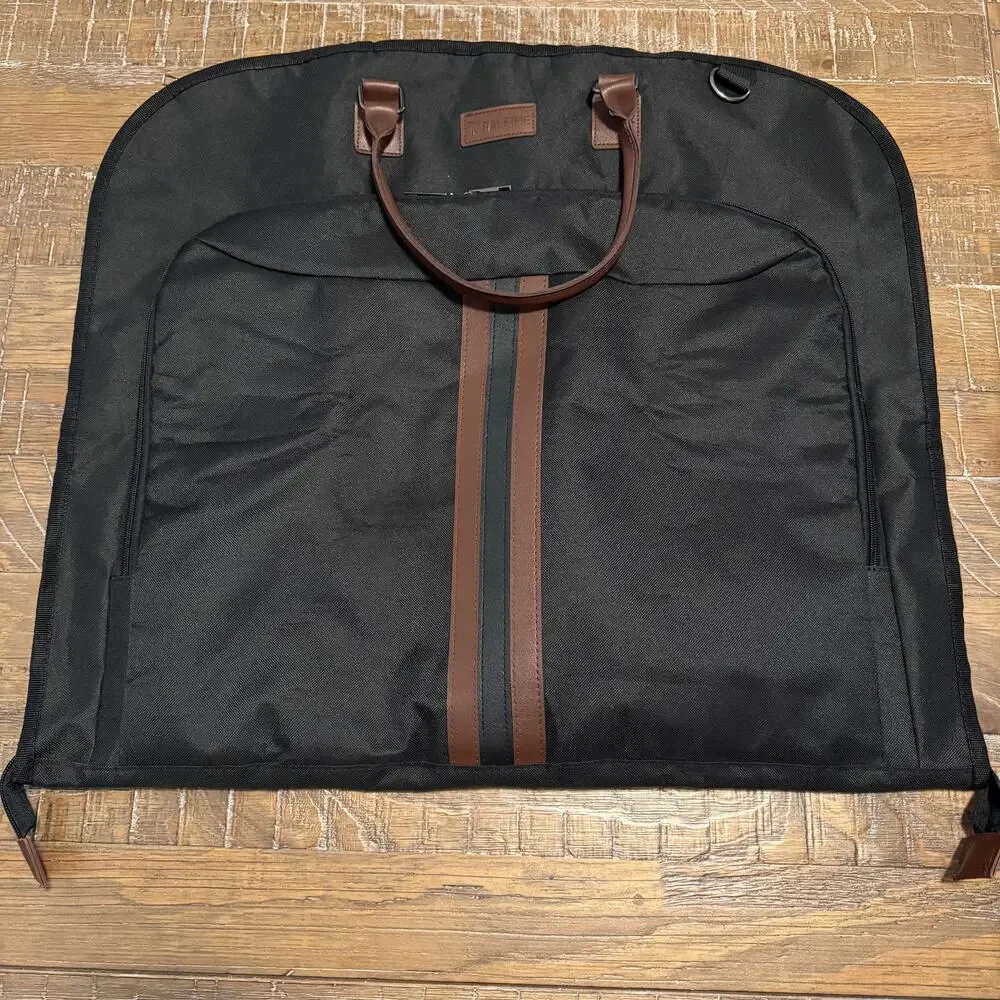 Baleine Garment Bag Travel Bag Suit Black and Brown Travel Traveller Business